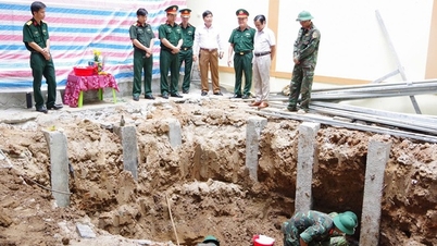 Phát hiện, quy tập 4 hài cốt liệt sĩ tại khu vực Thành cổ Quảng Trị