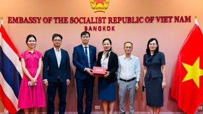Đoàn công tác Trường Đại học Khoa học Xã hội và Nhân văn thăm và làm việc với Đại sứ quán Việt Nam tại Thái Lan