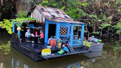 Recreando el encanto de la campiña del delta del Mekong con casas en miniatura que todos adoran.