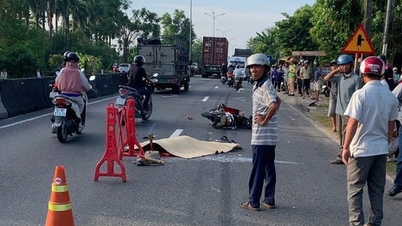 Tragisch ongeval op de nationale snelweg 1 in Da Nang: fietser overleden.
