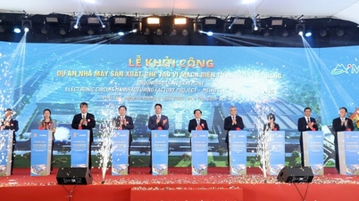 O vice-primeiro-ministro Ho Quoc Dung participou da cerimônia de inauguração da fábrica de microchips eletrônicos Meiko Yen Quang, na província de Phu Tho.