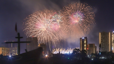 Japan mødte Italien for første gang på den tredje aften af ​​Da Nang International Fireworks Festival.