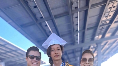 Jennifer Pham and Quang Dung reunited at their son's graduation ceremony in the US.