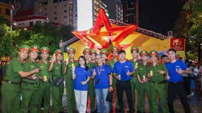 Vinamilk provides energy stations at the 'Peaceful Homeland' Gala.