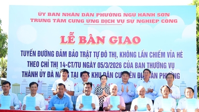 Distrik Ngu Hanh Son telah menyerahkan bagian jalan tersebut untuk memastikan ketertiban perkotaan dan mencegah penyerobotan trotoar.