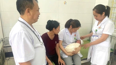 Pusat Medis Vinh Bao berhasil menangani kasus kritis prolaps tali pusat, menyelamatkan ibu dan bayi.