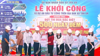Komune Tan An memulai pembangunan 10 proyek investasi publik.