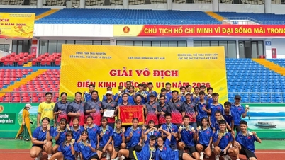 Tay Ninh athletics team excellently won first place overall at the National U18 Athletics Championship.