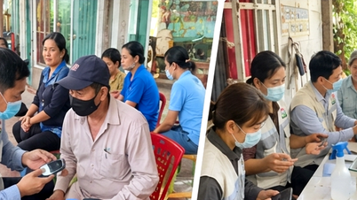 Tusindvis af mennesker i Ho Chi Minh City modtog helbredstjek og -overvågning derhjemme.