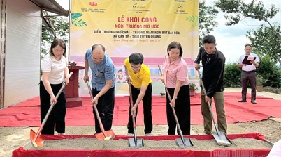 Construction begins on the "Dream School" in Can Ty commune.