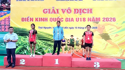 Dong Nai wins 4 gold medals at the 2026 National U.18 Athletics Championships.