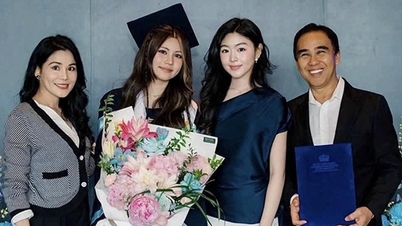 MC Quyền Linh dengan bangga memperlihatkan putrinya yang cantik, sementara Anh Đức dan istrinya, yang 12 tahun lebih muda darinya, berbagi momen romantis.