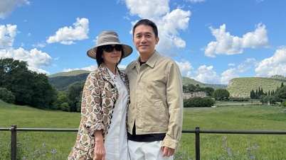 Tony Leung profite de vacances paisibles avec Carina Lau.