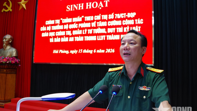 Militärkommando der Stadt Hai Phong: Durchführung politischer Schulungs- und Korrekturmaßnahmen gemäß Richtlinie Nr. 76 des Verteidigungsministers.