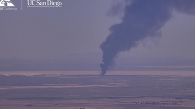 Sebuah pesawat pengebom nuklear B-52 AS terhempas di California sejurus selepas berlepas.