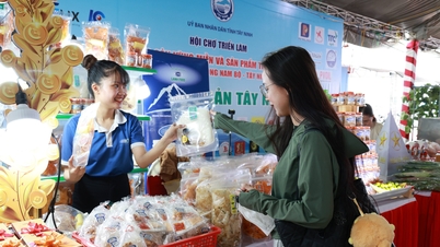 Launching the "Vietnamese people prioritize using Vietnamese goods" emulation campaign throughout Tay Ninh province.