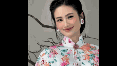 Ý Nhi tiltrak sig opmærksomhed med sin unikke ao dai (traditionel vietnamesisk kjole), da hun vendte tilbage til Vietnam.