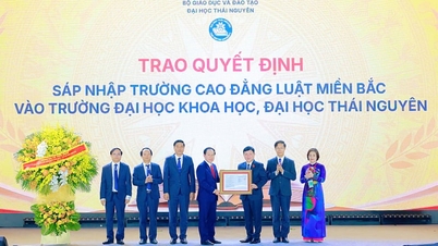 Vicepremierminister Le Tien Chau præsenterede beslutningen om at fusionere Northern Law College med Thai Nguyen University.