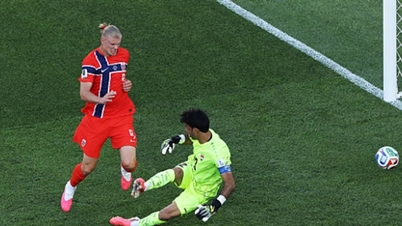 Erling Haaland menjaringkan dua gol untuk memberikan Norway pendahuluan 2-1 ke atas Iraq di Piala Dunia 2026.
