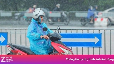 저기압이 동해로 이동하면서 베트남 북부 지역에 4일간 광범위한 폭우가 예상됩니다.