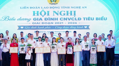 Nghệ An biểu dương 28 gia đình công nhân, viên chức, lao động tiêu biểu