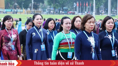 Delegația femeilor din Thanh Hoa a participat la numeroase activități la cel de-al 14-lea Congres Național al Femeilor.