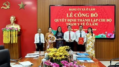 Thành lập Chi bộ Trạm Y tế Ô Lâm