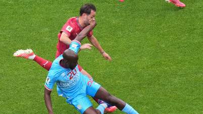 Portugal lwn Republik Demokratik Congo 1-1 (Separuh masa): Congo menyamakan kedudukan.