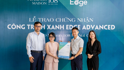 Flamingo Maison 108 Ho Nui Coc erhält die internationale Zertifizierung für nachhaltiges Bauen EDGE Advanced.