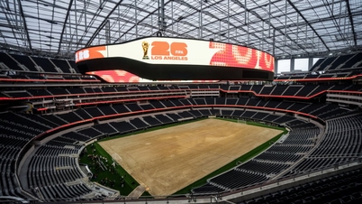 O estádio SoFi, de US$ 5,5 bilhões, equipado com a tecnologia mais avançada do mundo, transformará Los Angeles no centro da Copa do Mundo de 2026.