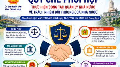 Provincie Quang Ngai vydala předpisy o koordinaci provádění státní správy týkající se odpovědnosti státu za odškodnění.