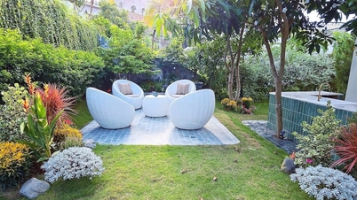 La luxueuse et magnifique villa avec jardin de l'acteur Mạnh Trường fait rêver beaucoup de gens.