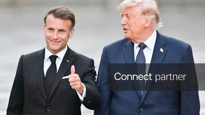 Den franske præsident forsøger at "reparere" forholdet mellem USA og EU.