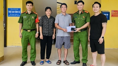 Nhặt được hơn 40 triệu đồng, hai người ở Hải Hưng giao công an trả lại người đánh rơi
