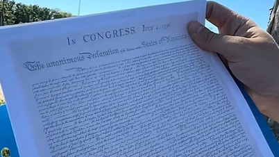 England stars were pranked into signing the "American Declaration of Independence".