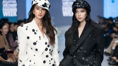 L'artiste de renom Kim Tuyến, Tô Diệp Hà et une foule de beaux gosses masculins débarquent à la Fashion Week.