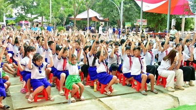 370 leerlingen uit de gemeente Binh My namen deel aan het "Complete Meal"-programma.