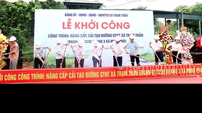 La commune de Tram Than lance le projet « Amélioration et rénovation des routes rurales ».