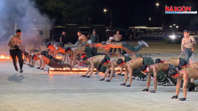 Sebuah penampilan spektakuler di Festival Polisi Militer, Seni Bela Diri, dan Olahraga.