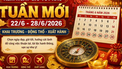 Semak tarikh dan masa yang bertuah untuk minggu 22 Jun - 28 Jun 2026: Hari-hari yang baik untuk membuka perniagaan, upacara pecah tanah dan perjalanan untuk mengalu-alukan nasib baik.