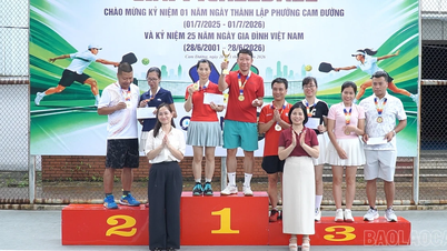 Bế mạc Giải Pickleball phường Cam Đường