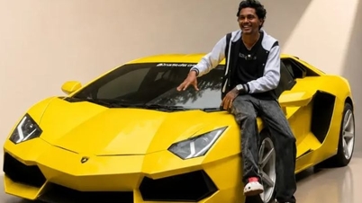 Tämä on mittatilaustyönä tehty Lamborghini Aventador, joka on rakennettu romuttamolta ostetusta vanhasta autosta.