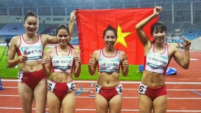 Vietnamese athletics team wins double gold medals at the Asian Championships.