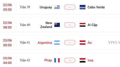 22 Haziran'da açıklanan 2026 Dünya Kupası programı.