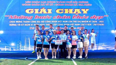 Acara larian "Langkah Sihat dan Indah" telah diadakan dengan penuh meriah di Tu Ky, Bandar Hai Phong.