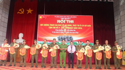 Cluster No. 9, Lam Dong province, held a competition for outstanding personnel participating in maintaining security and order at the grassroots level.
