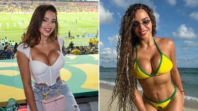 Nữ CĐV Colombia quyến rũ hết nấc, khuấy động khán đài sân Azteca