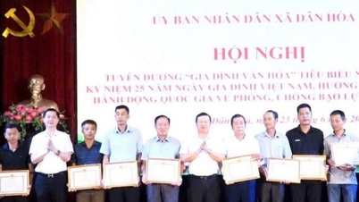 Xã Dân Hoà : Tuyên dương 27 gia đình văn hoá tiêu biểu