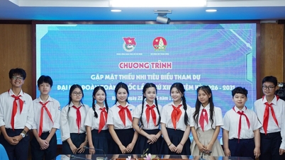 Gặp mặt 10 thiếu nhi tiêu biểu tham dự Đại hội Đoàn toàn quốc lần thứ XIII