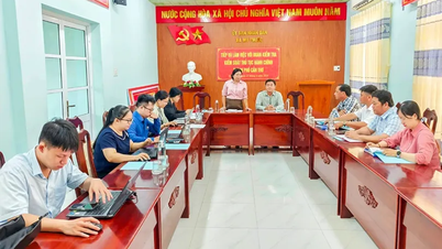 Memeriksa kerja-kerja kawalan prosedur pentadbiran di komune My Phuoc.